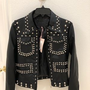 Chelsea & Violet black leather jacket